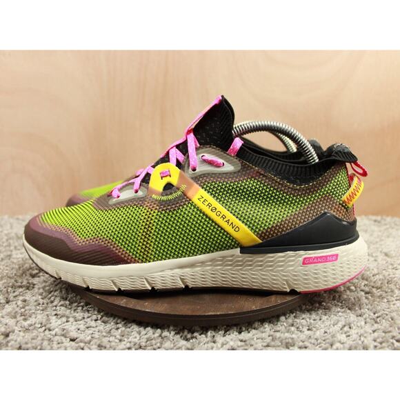 Cole Haan Zerogrand Outpace Womens 10 Green Pink Mesh Running Shoes - Picture 5 of 9